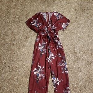 Burgundy Jumpsuit
